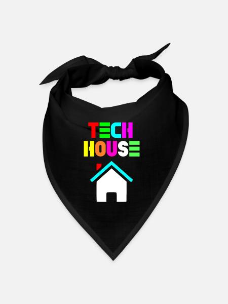 Tech-Haus 808 - Bandana Dreieckstuch - Schwarz