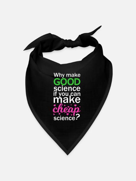 Cheap Science - Bandana Dreieckstuch - Schwarz