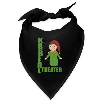 KASPERLTHEATER - Bandana Dreieckstuch - Schwarz - Vorne