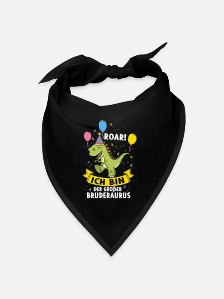 Ich Werde Ein Großer Bruder - Bandana Dreieckstuch - Schwarz