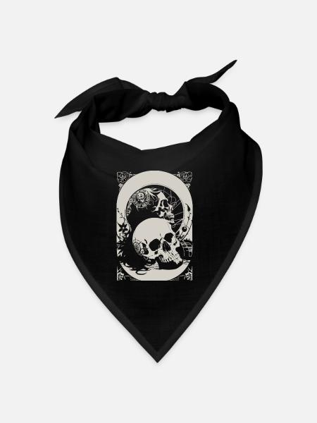Skulls - Bandana Dreieckstuch - Schwarz