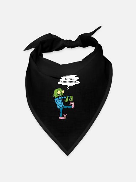 Brauchen Sie einen Kaffee - Bandana Dreieckstuch - Schwarz