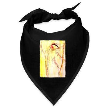 Bienenfresser - Bandana Dreieckstuch - Schwarz - Vorne
