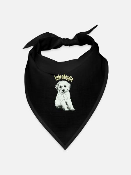 labradoodle - Bandana Dreieckstuch - Schwarz