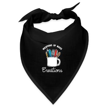 Weapons Of Mass Creations - Bandana Dreieckstuch - Schwarz - Vorne