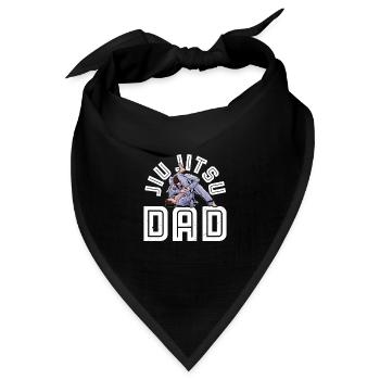 Jiu Jitsu BJJ Brasilien Spruch Kampfkunst Judo - Bandana Dreieckstuch - Schwarz - Vorne