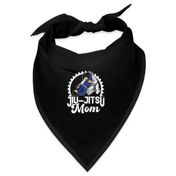 Brasilianische BJJ Jiu Jitsu Mädchen Kampfsport - Bandana Dreieckstuch - Schwarz - Vorne