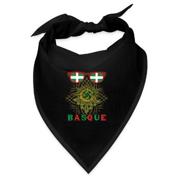Basken National Patriotisch Euskal Herria - Bandana Dreieckstuch - Schwarz - Vorne