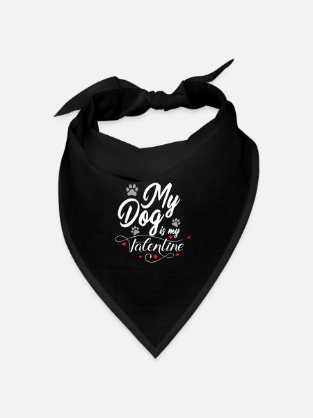 Hundeliebhaber - Bandana Dreieckstuch - Schwarz