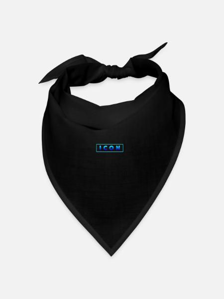 Ikone - Bandana Dreieckstuch - Schwarz