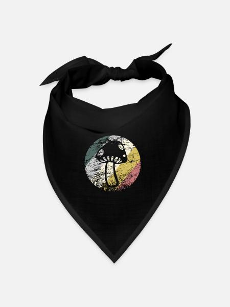 Pilz - Bandana Dreieckstuch - Schwarz