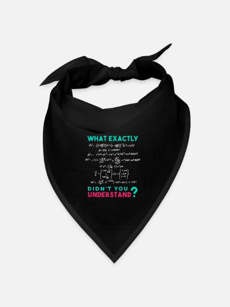 Physik Formel Scherz - Bandana Dreieckstuch - Schwarz