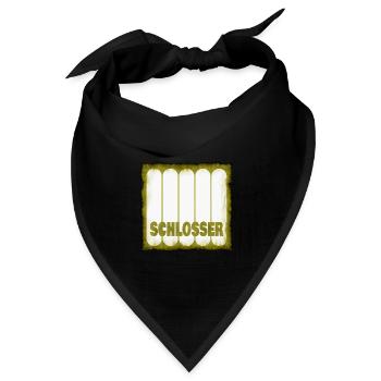 Schlosser - Bandana Dreieckstuch - Schwarz - Vorne