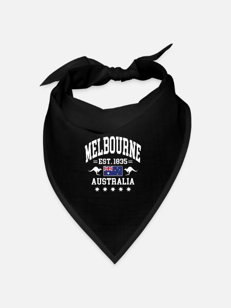 Melbourne - Bandana Dreieckstuch - Schwarz