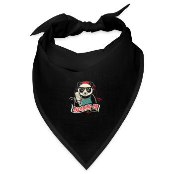 Podcaster - Bandana Dreieckstuch - Schwarz - Vorne