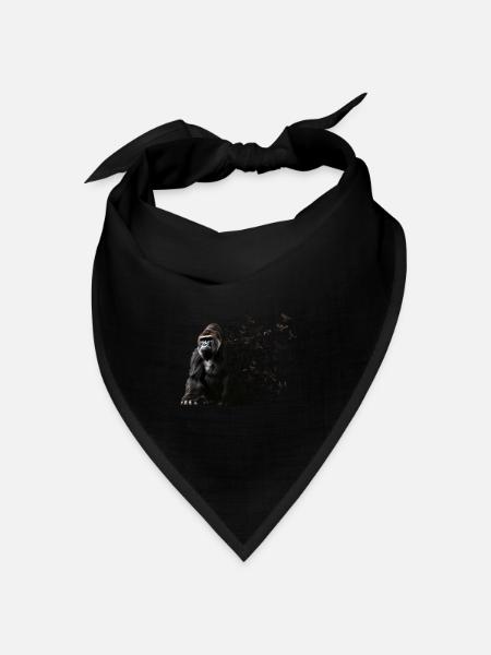 Gorilla - Bandana Dreieckstuch - Schwarz
