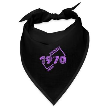 1970 1970 - Bandana Dreieckstuch - Schwarz - Vorne