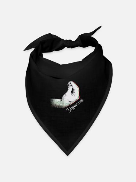 Vaffanculo Italienisch Italiener Italien Lustig - Bandana Dreieckstuch - Schwarz