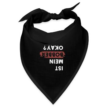 Ist Mein Bobber Okay Motorradfahrer Biker Motorrad - Bandana Dreieckstuch - Schwarz - Vorne