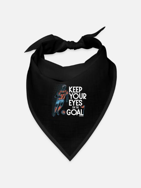 Fußball - Bandana Dreieckstuch - Schwarz