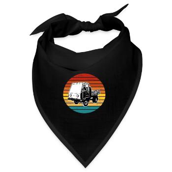 Multicar M25 Multicar Neu Multricar Lastkraftwagen - Bandana Dreieckstuch - Schwarz - Vorne