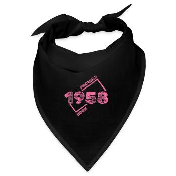 1958 - Bandana Dreieckstuch - Schwarz - Vorne