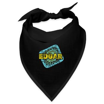 Edgar - Bandana Dreieckstuch - Schwarz - Vorne