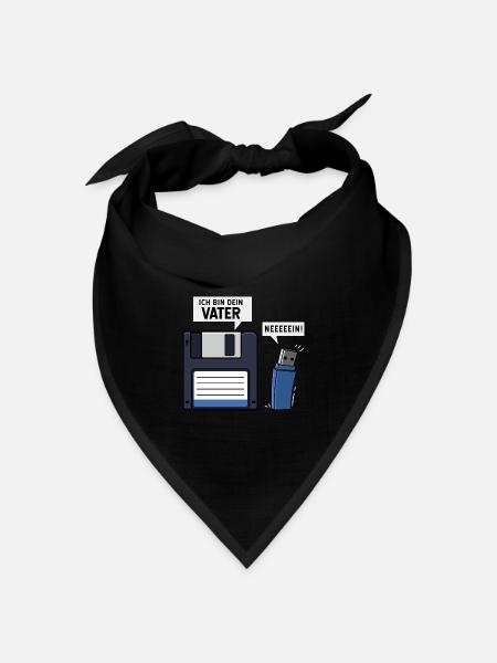 Ich Bin Dein Vater Diskette USB Stick - Bandana Dreieckstuch - Schwarz