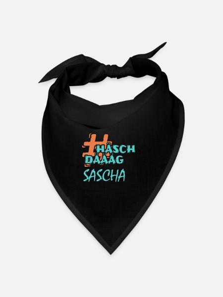Sascha Sascha - Bandana Dreieckstuch - Schwarz