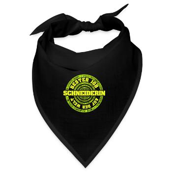 Job Schneiderin - Bandana Dreieckstuch - Schwarz - Vorne