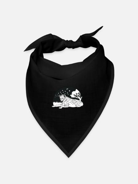 Hyäne - Bandana Dreieckstuch - Schwarz