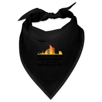 Education Is Important But Australia Is Importante - Bandana Dreieckstuch - Schwarz - Vorne