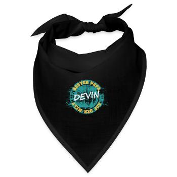 Vatertag Devin - Bandana Dreieckstuch - Schwarz - Vorne