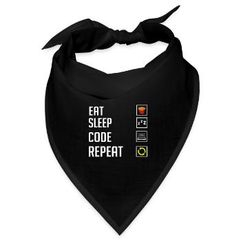 Programmierer Programmieren Computerentwickler Pc - Bandana Dreieckstuch - Schwarz - Vorne