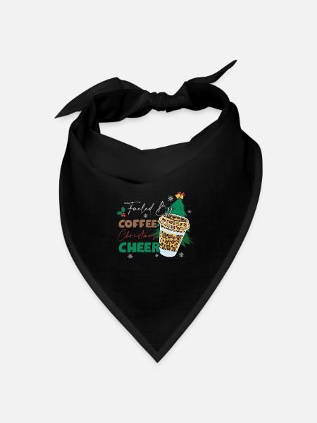 Weihnachten Weihnachtsmann Geschenke - Bandana Dreieckstuch - Schwarz