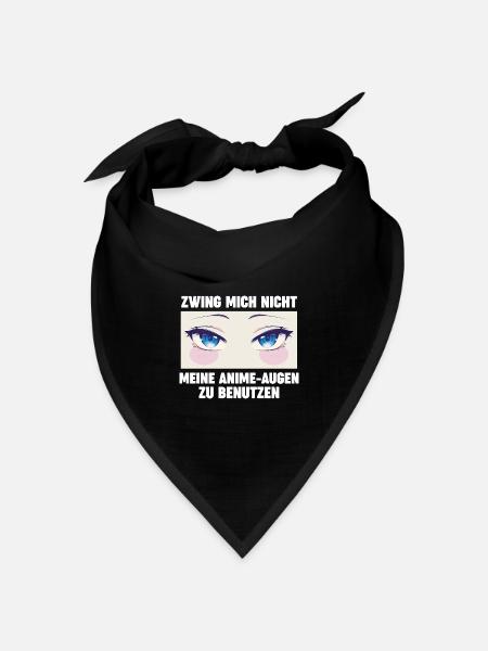 Anime - Bandana Dreieckstuch - Schwarz