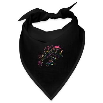 Staffelläufer Staffellauf Staffellauf - Bandana Dreieckstuch - Schwarz - Vorne