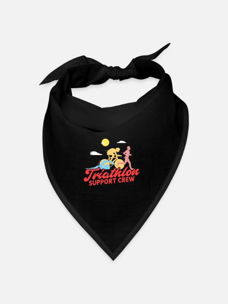 Triathlon Support Crew - Bandana Dreieckstuch - Schwarz