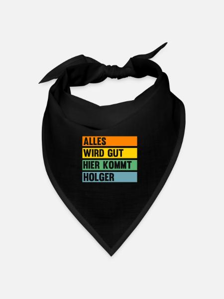 Holger - Bandana Dreieckstuch - Schwarz