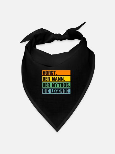 Horst - Bandana Dreieckstuch - Schwarz