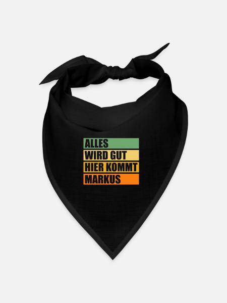 Markus - Bandana Dreieckstuch - Schwarz