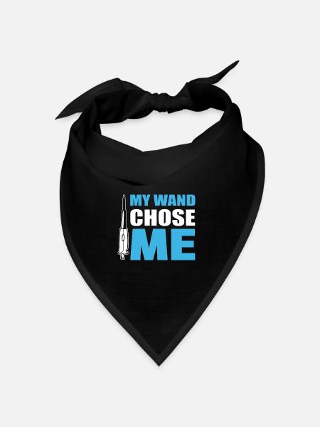 My Wand Chose Me General Internist - Bandana Dreieckstuch - Schwarz