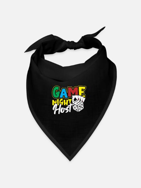 Brettspiele Spielbrett Geschenk - Bandana Dreieckstuch - Schwarz