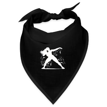 Kugelstoßer Colorsplash Kugelstoßen - Bandana Dreieckstuch - Schwarz - Vorne