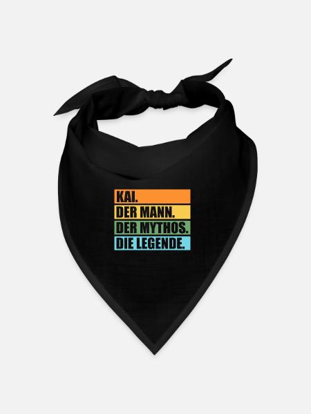 Kai - Bandana Dreieckstuch - Schwarz