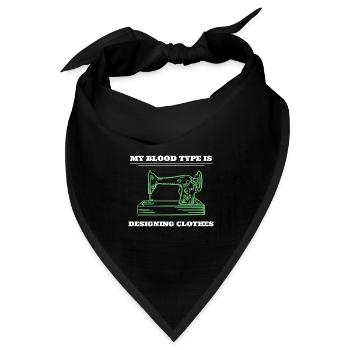 Nähliebhaber Couturier Schneider - Bandana Dreieckstuch - Schwarz - Vorne