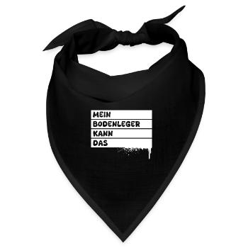 Bodenleger - Bandana Dreieckstuch - Schwarz - Vorne