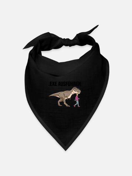 Informatiker Programmierer Sprüche - Bandana Dreieckstuch - Schwarz
