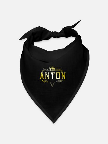 Anton - Bandana Dreieckstuch - Schwarz