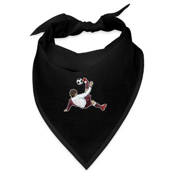 Arab National Soccer Team I Football Qatar - Bandana Dreieckstuch - Schwarz - Vorne